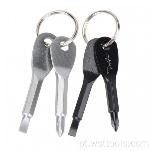 Chave de fenda porta-chaves Mini chave de fenda em formato de chave